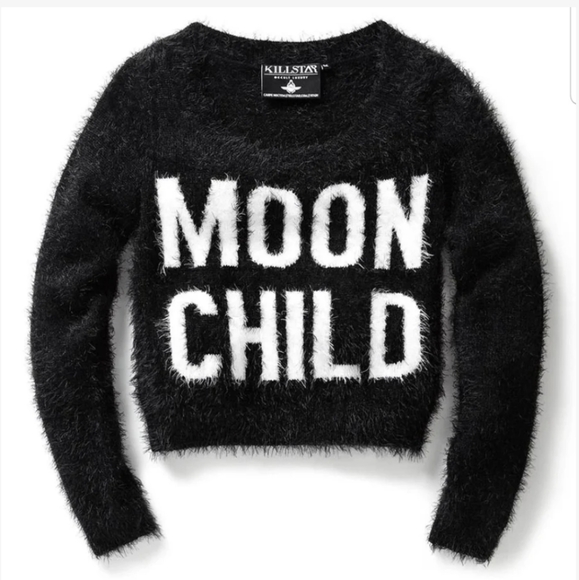 Killstar Moonchild fuzzy crop sweater - Picture 1 of 14